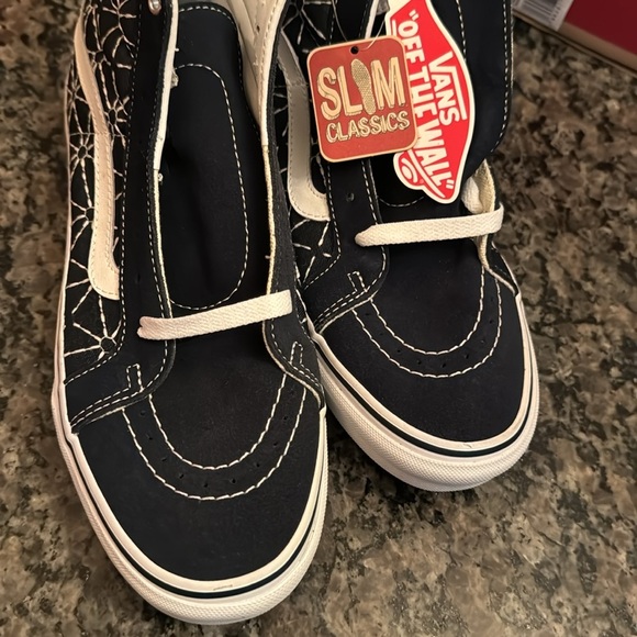 Vans off the wall unisex sk8 Hi slim quil NiB M11 W9.5 - Picture 9 of 9